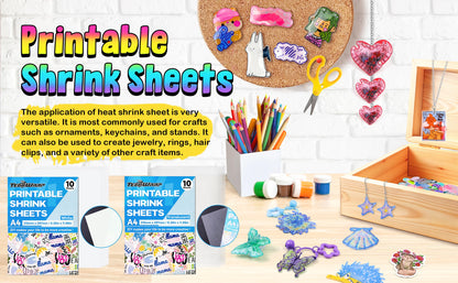 INKJET PRINTABLE SHRINK SHEETS