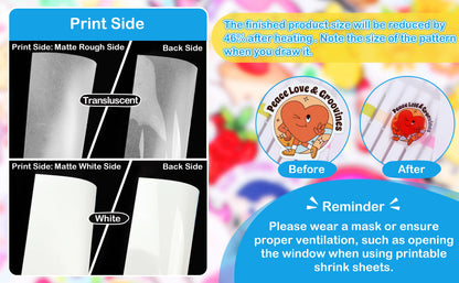 INKJET PRINTABLE SHRINK SHEETS