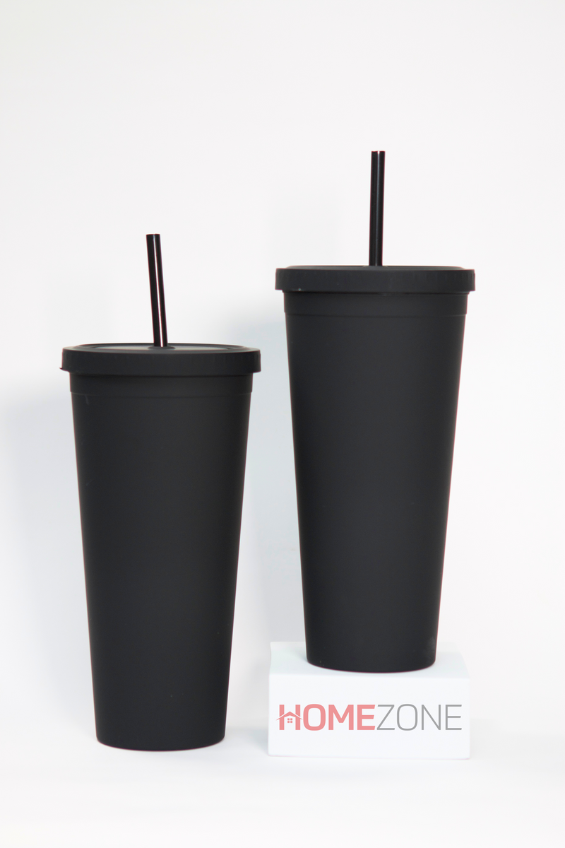 Double Wall Pastel Colored Acrylic tumbler cups 24oz comes with lid and straw