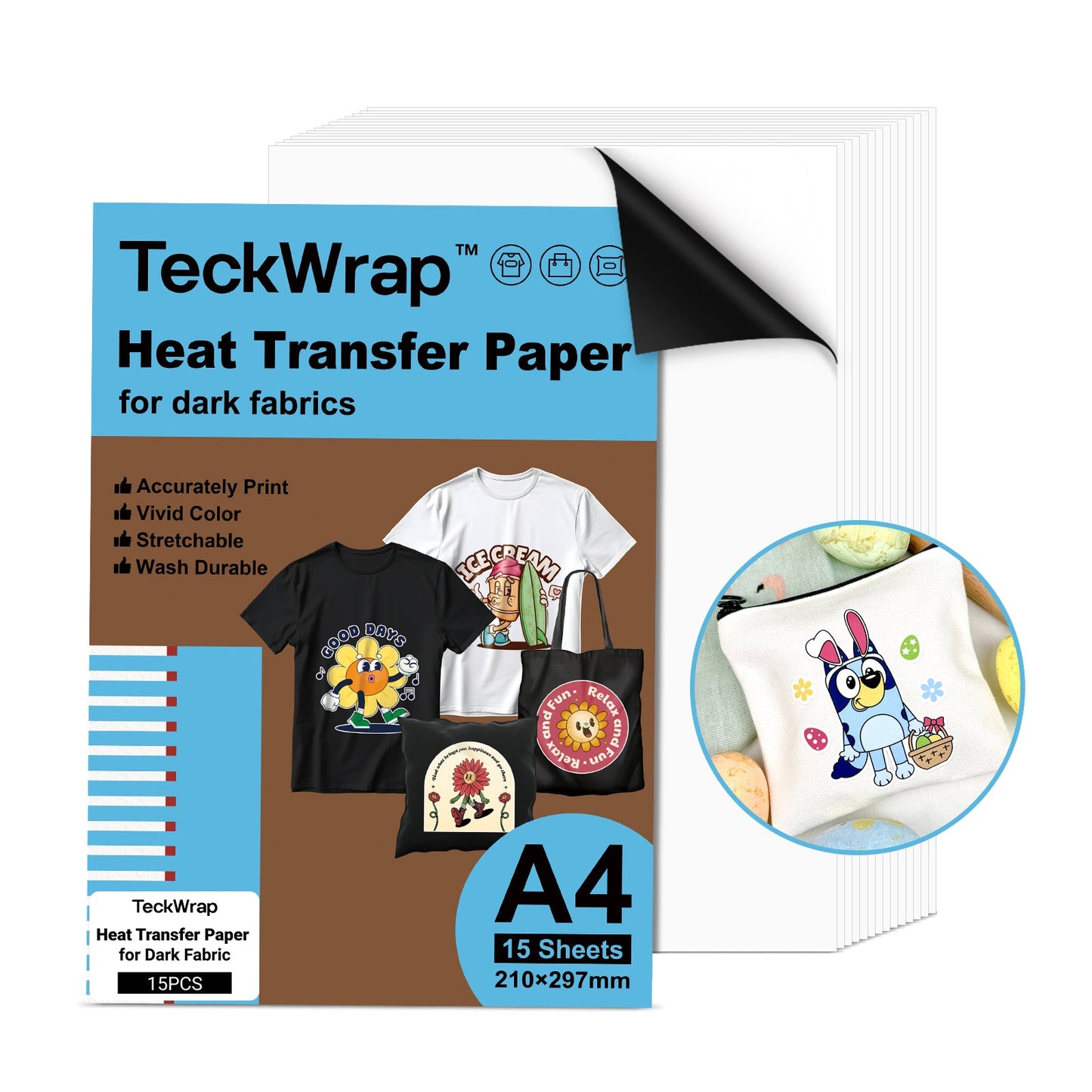 Inkjet Printable Heat Transfer Paper