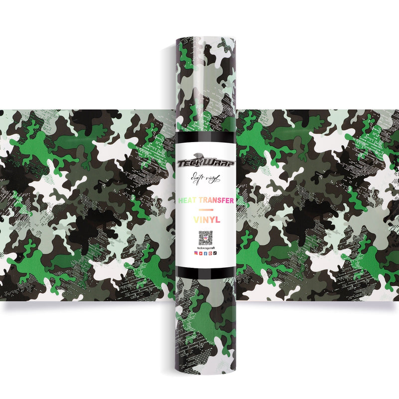 Colorful Camouflage Heat Transfer Vinyl