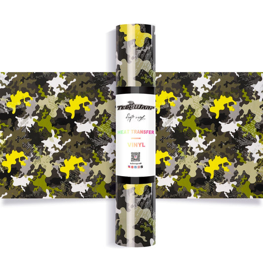 Colorful Camouflage Heat Transfer Vinyl