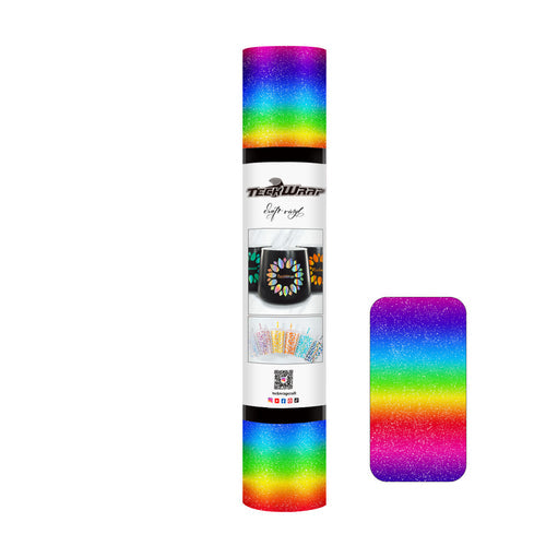 TW 12x12 RAINBOW STRIPES ADHESIVE CRAFT VINYL