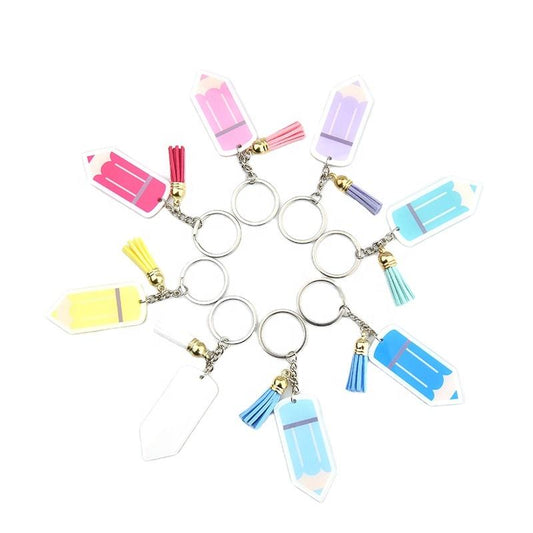 Acrylic Pencil Keychain