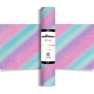 Ombré Glitter Heat Transfer Vinyl 5ft Roll