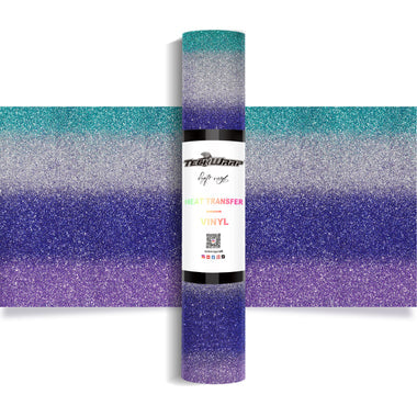 Ombré Glitter Heat Transfer Vinyl 5ft Roll