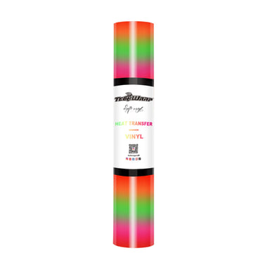 PU Rainbow Stripes Heat Transfer Vinyl 5ft Roll