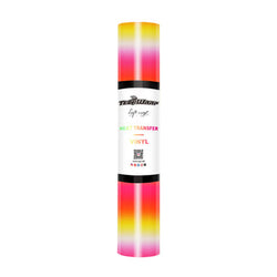 PU Rainbow Stripes Heat Transfer Vinyl 5ft Roll