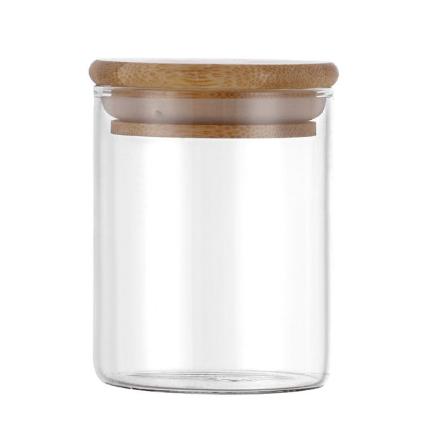 250 ml SPICE JARS WITH BAMBOO AIRTIGHT LIDS