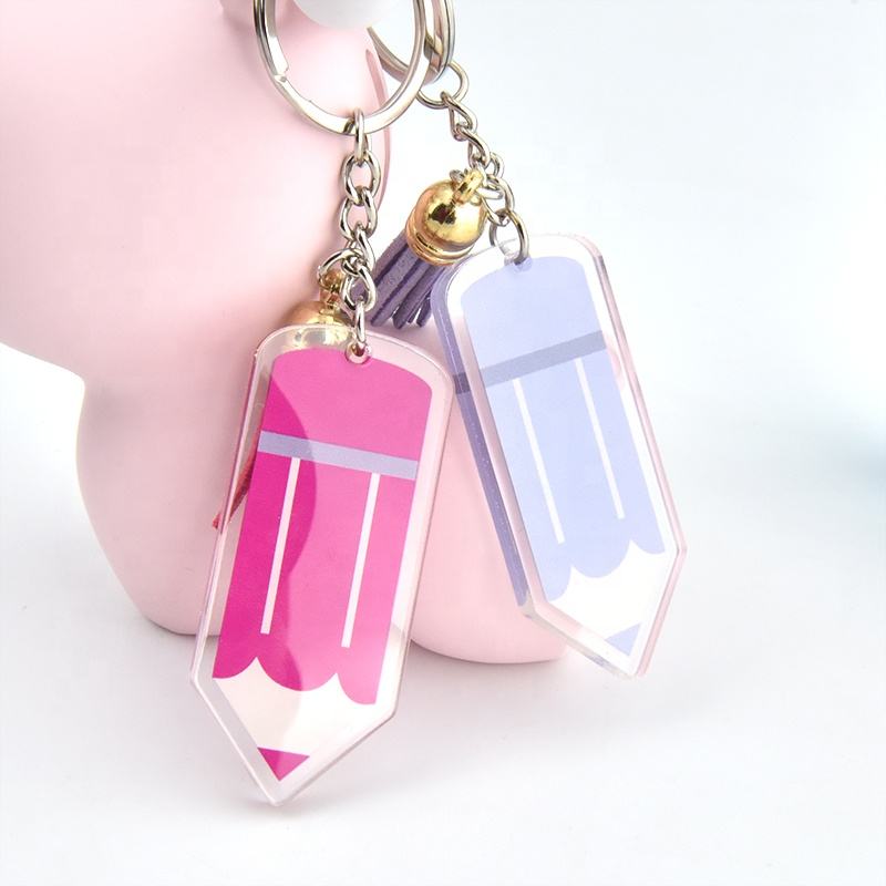 Acrylic Pencil Keychain