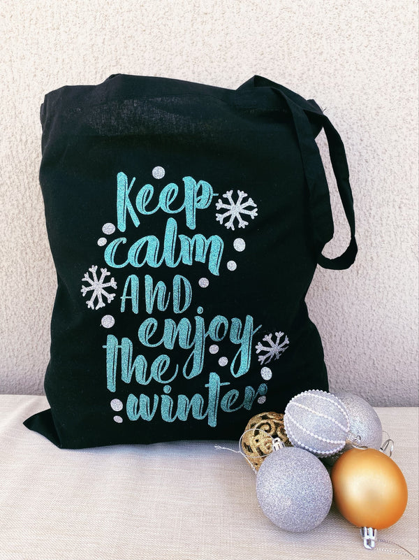 Christmas Tote Bag - Keep calm and enjoy the winter
