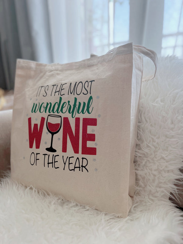 Christmas Tote Bag - It's the most wonderful wine of the year