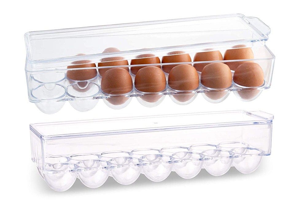 12 EGG STORAGE TRAY - TRANSPARENT